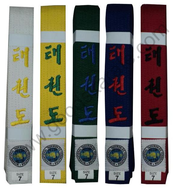 ITF COLOR BELTS